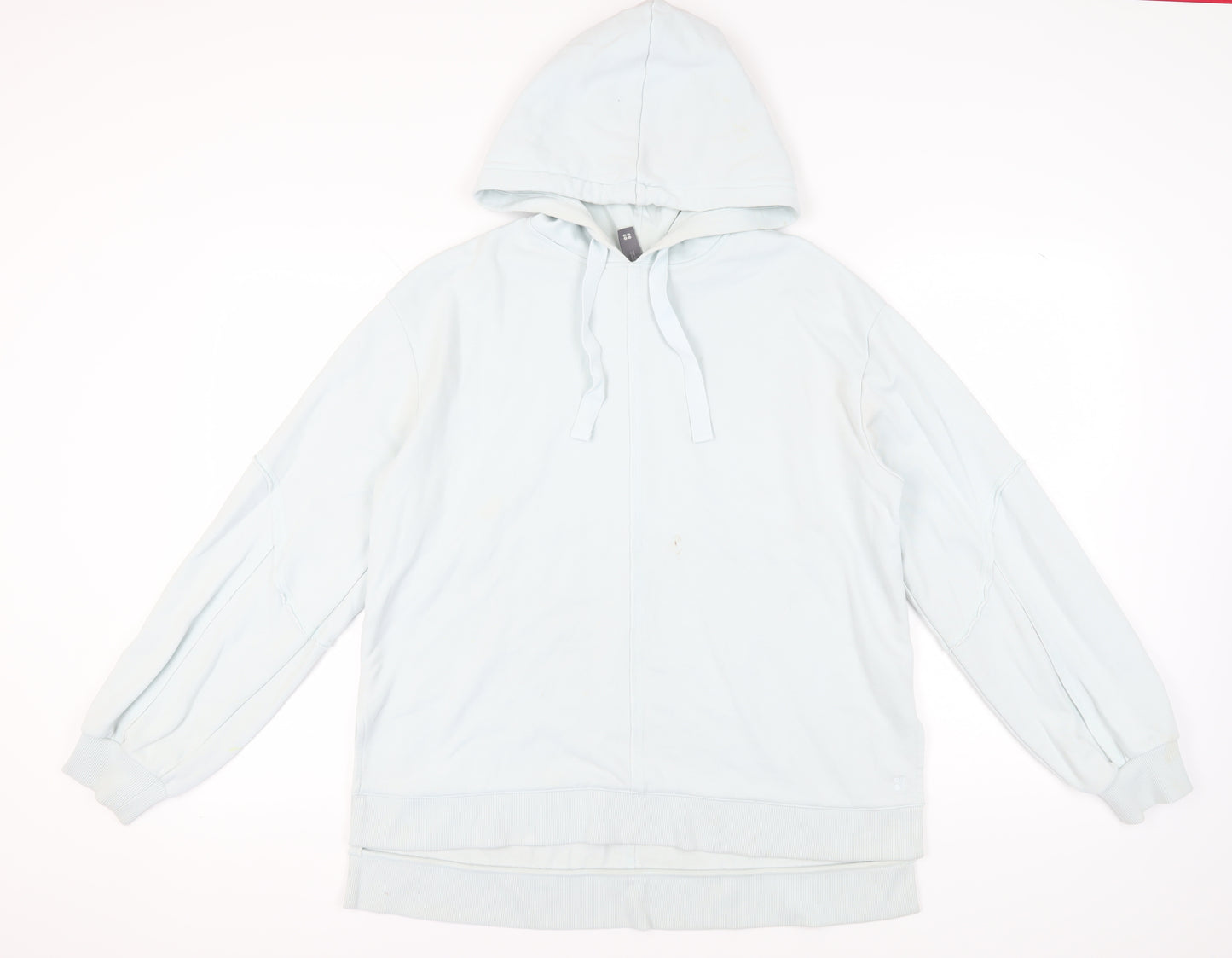 Sweaty Betty Women's Blue Full Zip Hoodie M