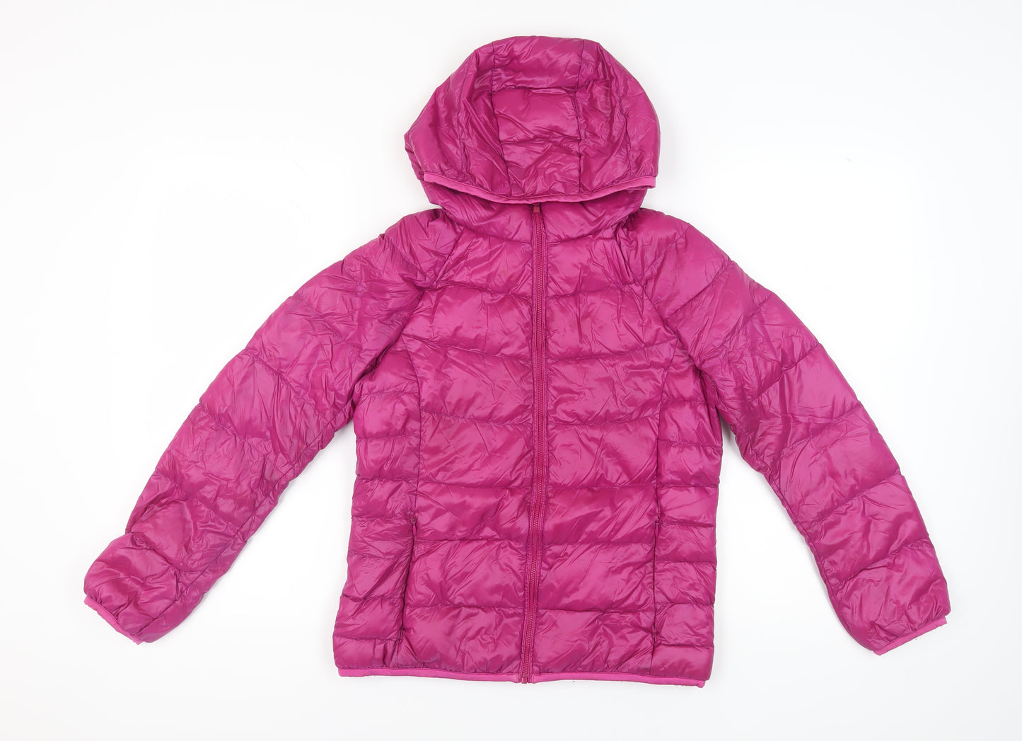 Uniqlo Women's Pink Puffer Jacket M - Casual Winter Wear