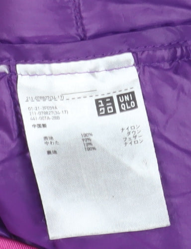 Uniqlo Women's Pink Puffer Jacket M - Casual Winter Wear