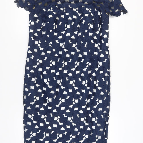 John Charles Women's Blue Sheath Dress, Size 18