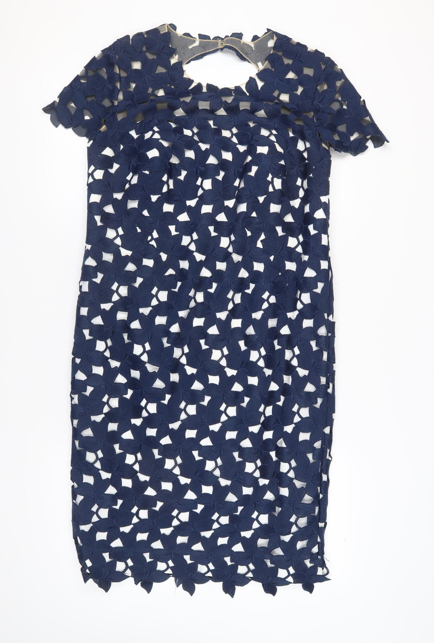 John Charles Women's Blue Sheath Dress, Size 18