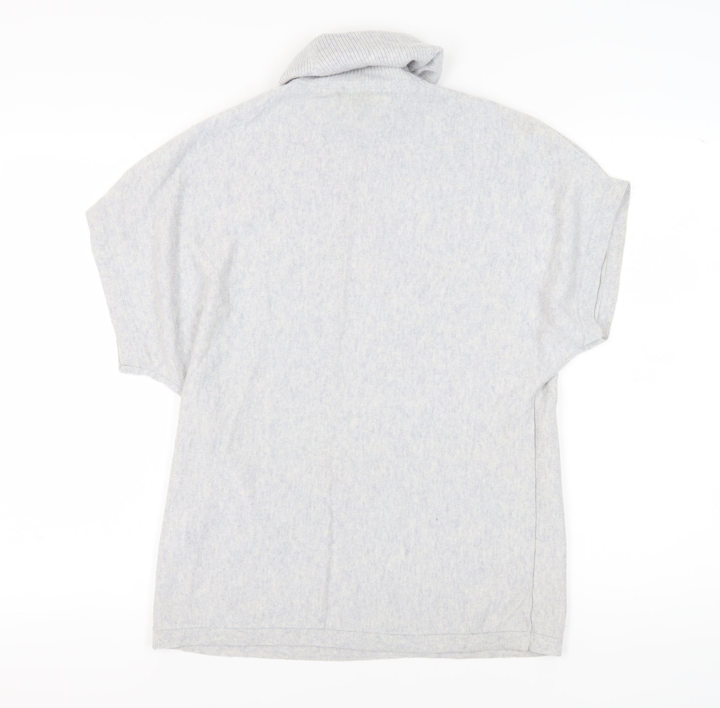 Reiss Women's Grey XS Roll Neck Wool Cashmere Pullover