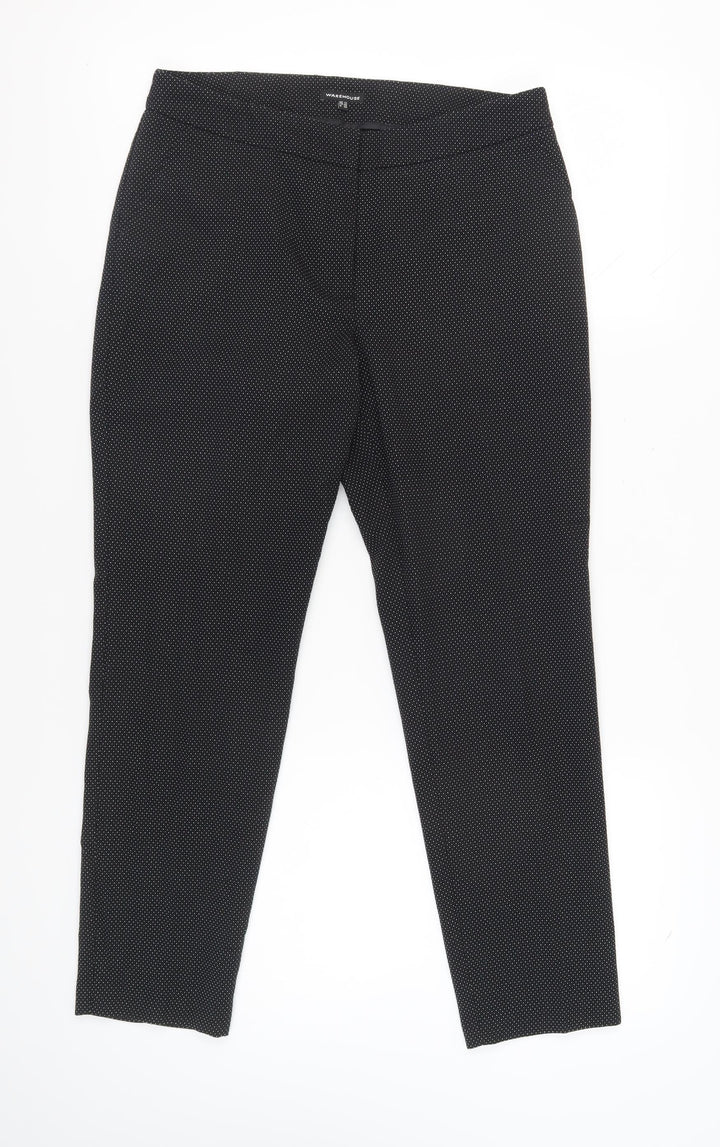Warehouse Women's Black Slim Trousers Size 12