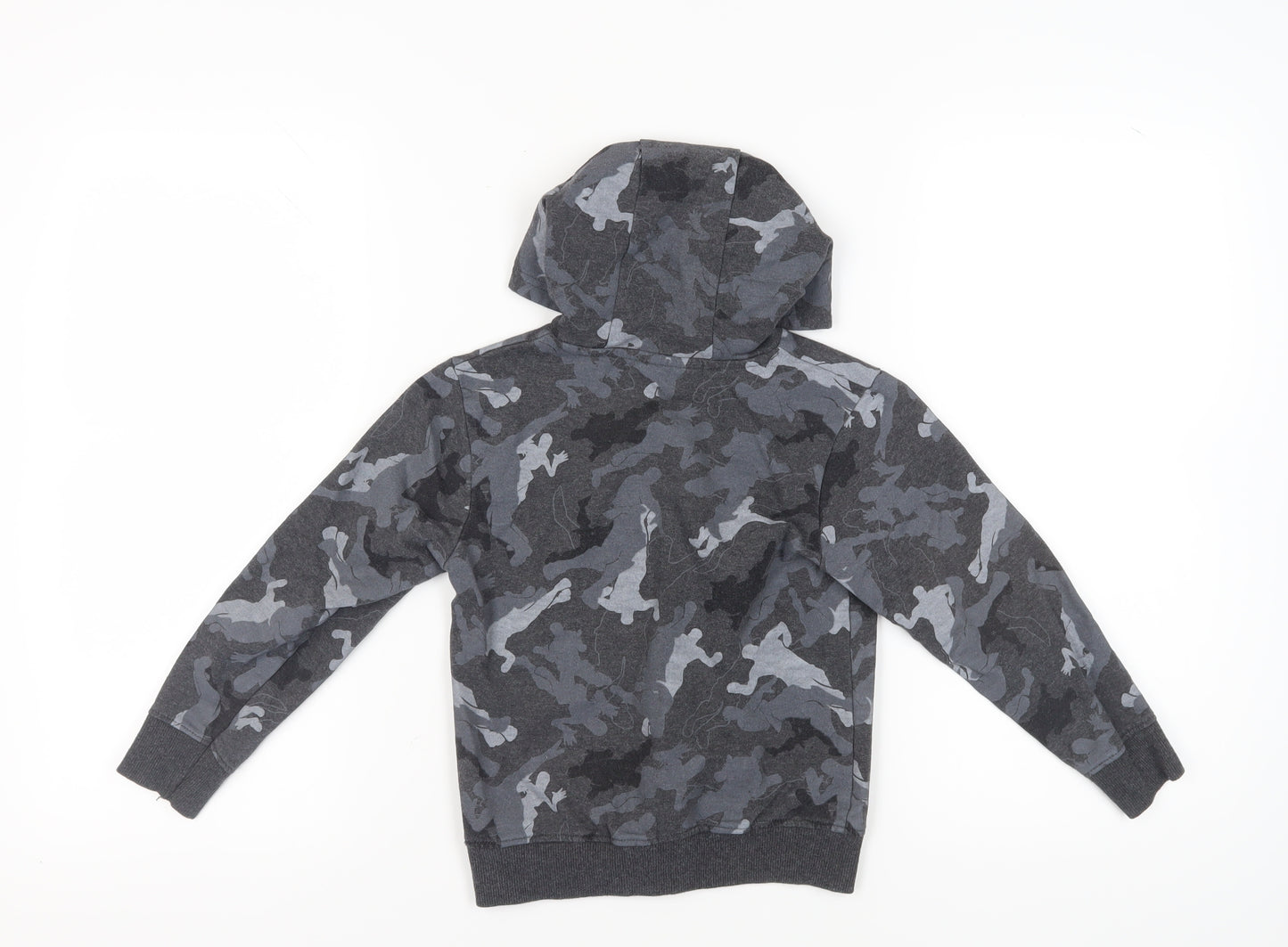 Fortnite Grey Camouflage Boys Pullover Hoodie XS