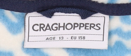 Craghoppers Girls Blue Fleece Pullover Sweatshirt, Size 13 Years