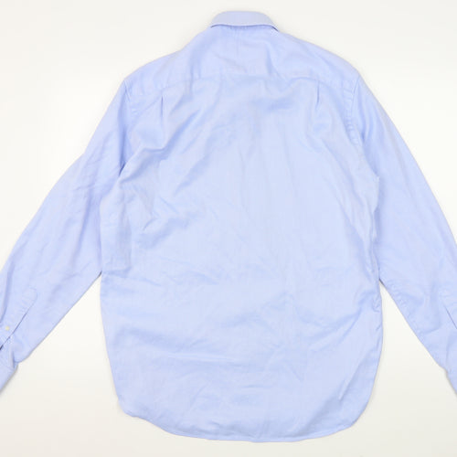 Savoy Taylors Guild Men's Blue Regular Fit Shirt