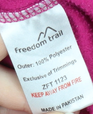 Freedom Trail Women's Pink Fleece Pullover Sweatshirt, Size 16