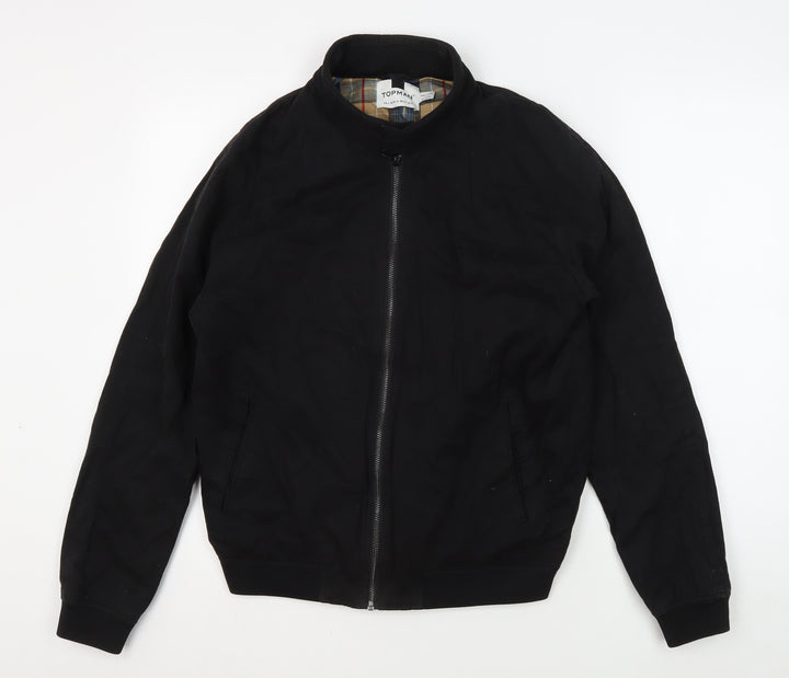 Topman Men's Black S Bomber Jacket