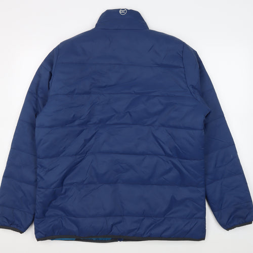 Regatta Men's Blue Mid-Length Puffer Jacket, Size 20 Plus