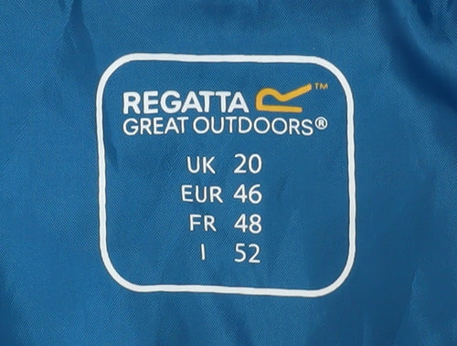 Regatta Men's Blue Mid-Length Puffer Jacket, Size 20 Plus