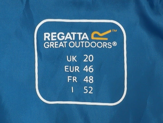 Regatta Men's Blue Mid-Length Puffer Jacket, Size 20 Plus