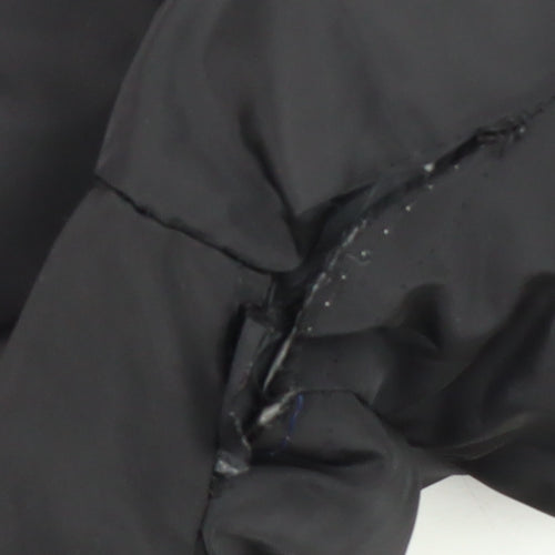 Lyle & Scott Boys Black Puffer Jacket 9-10 Years Hooded