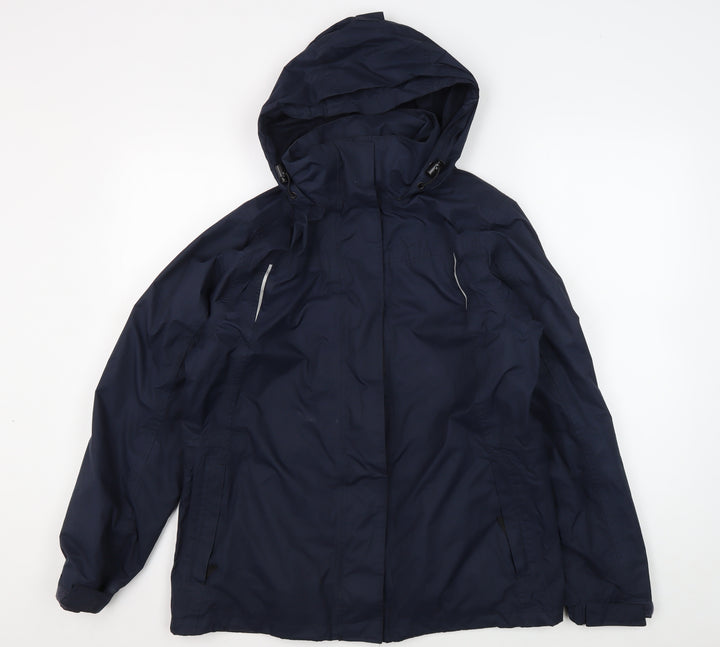 Regatta Women's Blue Waterproof Hooded Jacket Size 12
