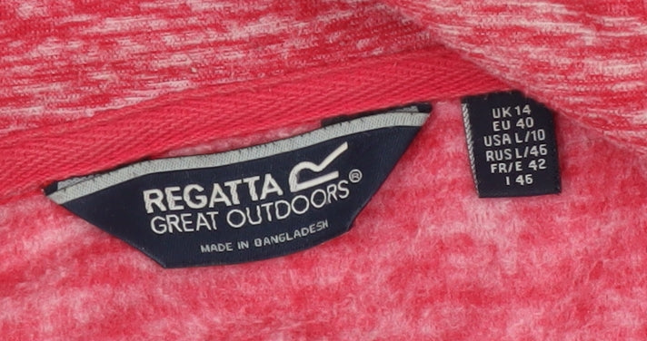 Regatta Women's Pink Flecked Basic Jacket Size 14