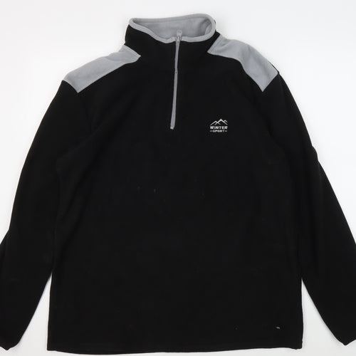 Atlas For Men Black M Winter Pullover Sweatshirt