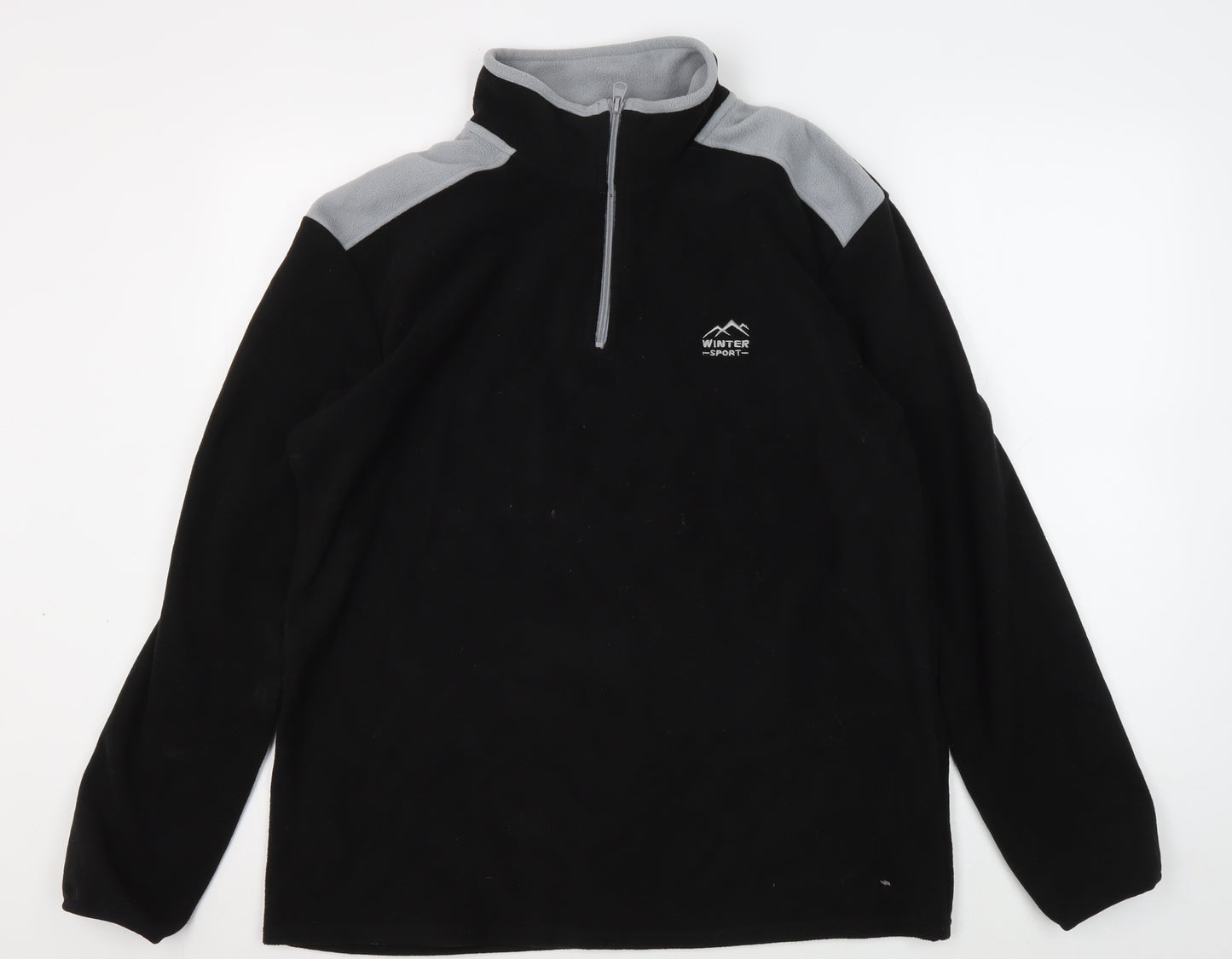 Atlas For Men Black M Winter Pullover Sweatshirt