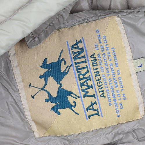 La Martina Beige Puffer Waistcoat - L, Unisex, Casual