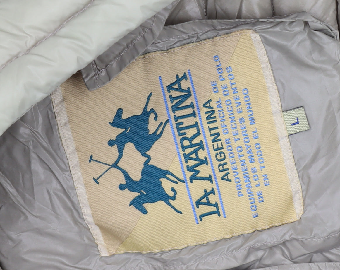 La Martina Beige Puffer Waistcoat - L, Unisex, Casual