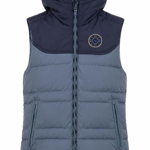 Decathlon Women's Blue Sleeveless Puffer Waistcoat 2XS