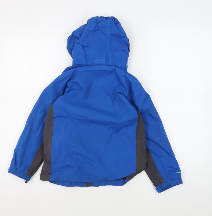 Regatta Boys Blue Hooded Parka Jacket 5-6Y Durable and Stylish