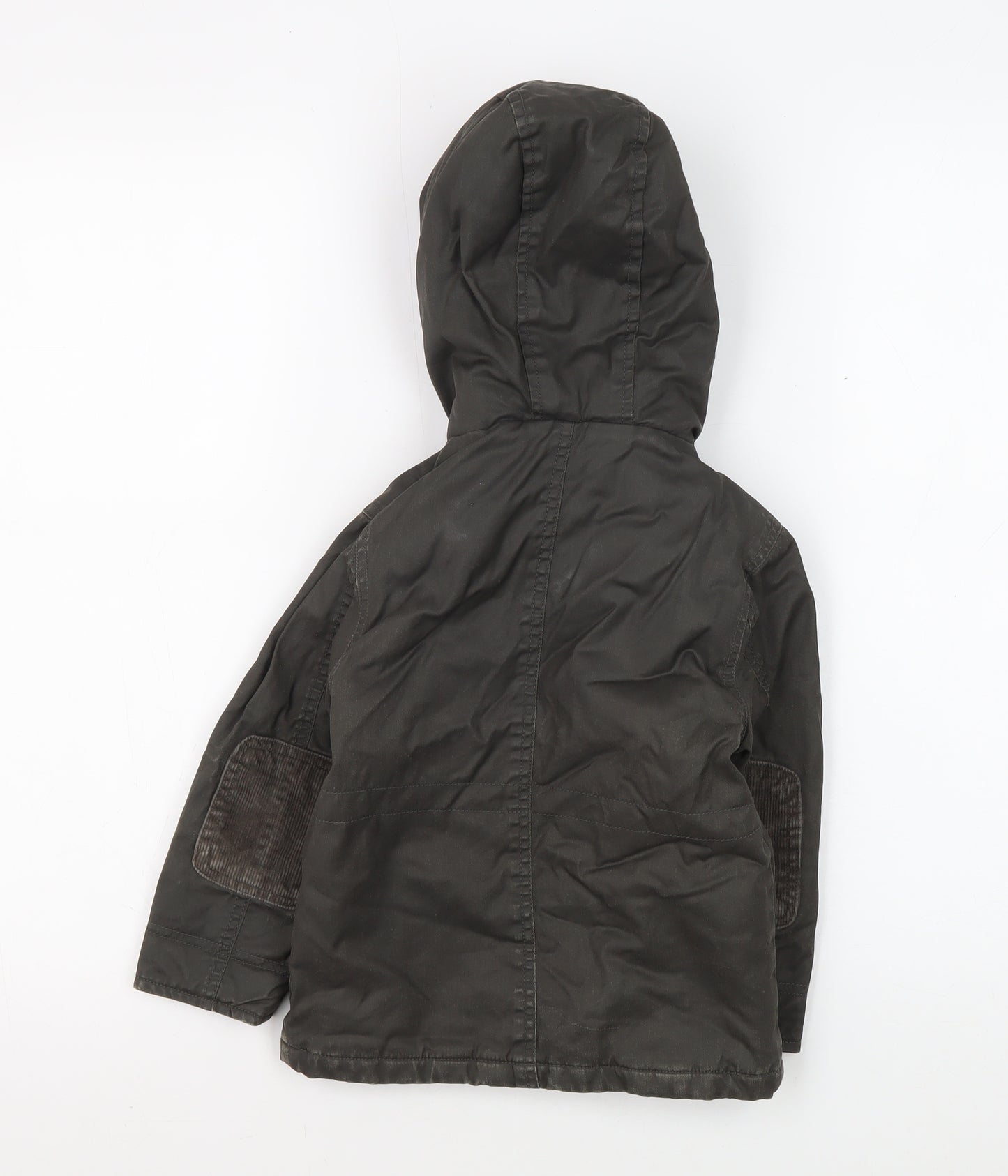 Marks and Spencer Boys Green Parka Jacket 2-3 Years