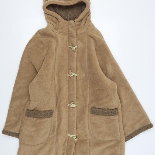 Roman Originals Women's Brown Hooded Cape M
