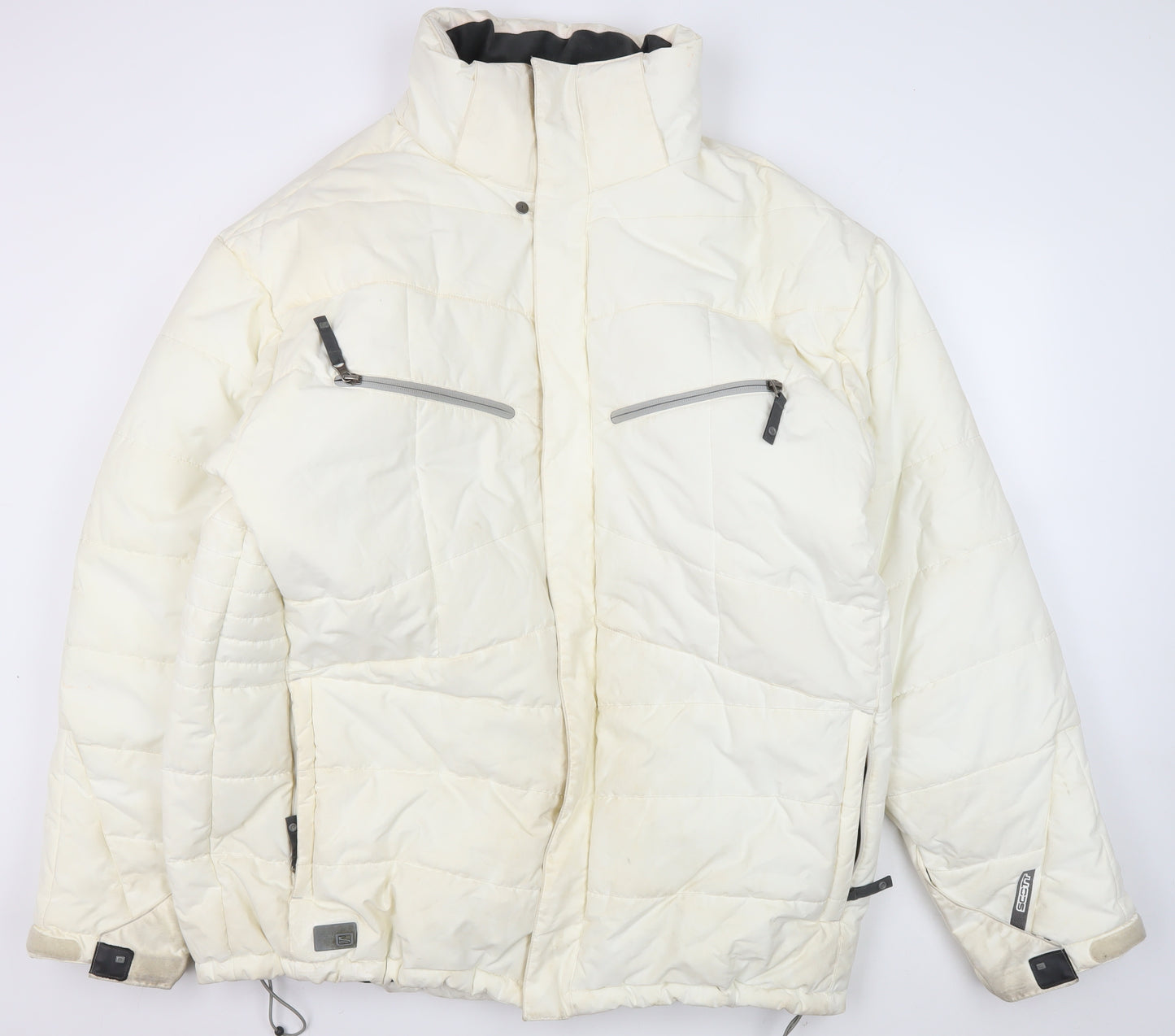 SCOTT Men's Ivory Puffer Jacket 2XL for Skiing Winter
