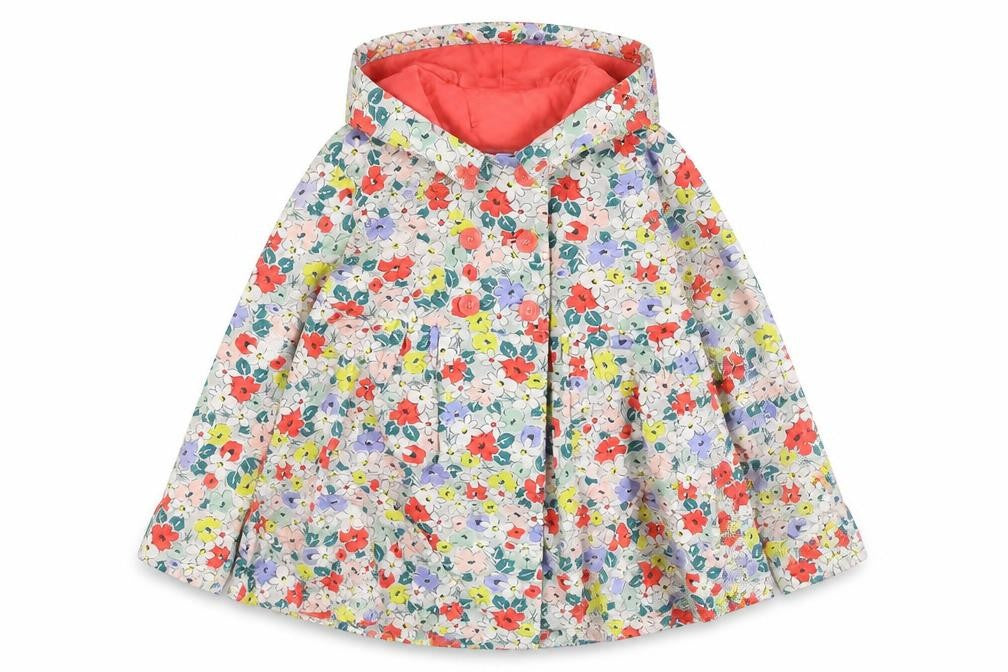 John Lewis Girls Multicoloured Floral Parka Coat 12Y