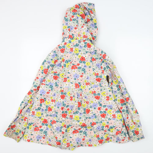 John Lewis Girls Multicoloured Floral Parka Coat 12Y