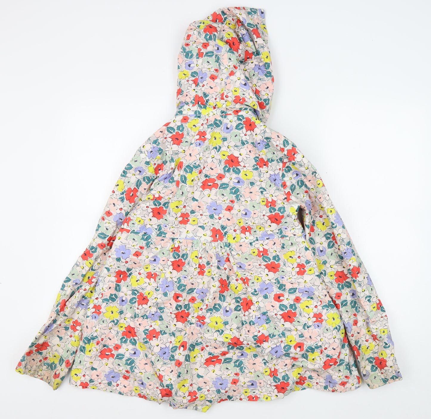 John Lewis Girls Multicoloured Floral Parka Coat 12Y