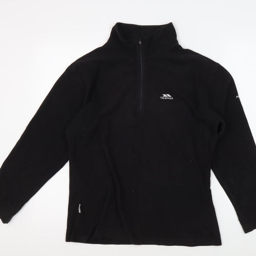 Trespass Unisex Black Lightweight Fleece Sweatshirt L