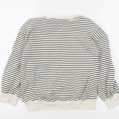 Next Girls Striped Cherry Sweatshirt, Multicoloured, 10Y
