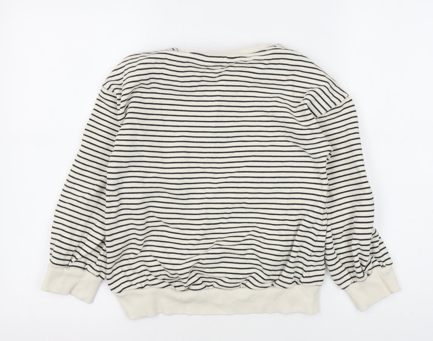 Next Girls Striped Cherry Sweatshirt, Multicoloured, 10Y