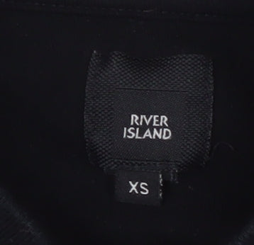 River Island Men's Black Paris Logo XS Sweatshirt