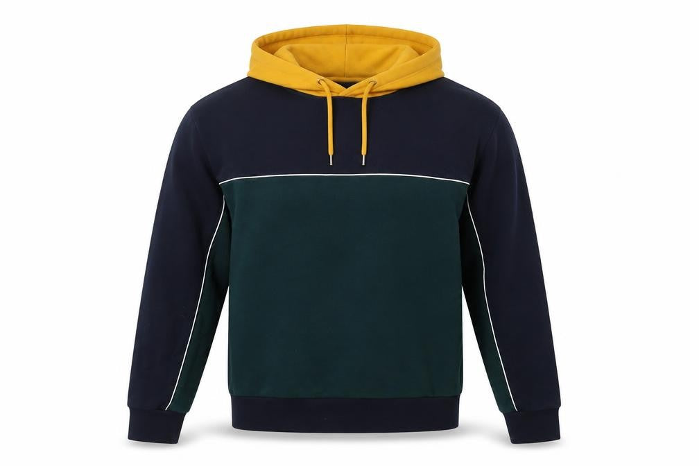 Front view of Topman Men's Multicoloured Pullover Hoodie, size S