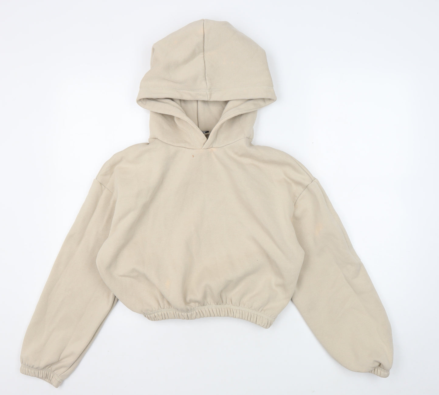Zara Women's Beige Pullover Hoodie Size 12 Casual