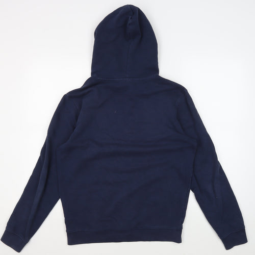 Champion Men's Blue Logo Hoodie S Pullover