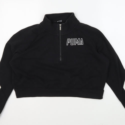 Puma Women's Black XS 1/4 Zip Sweatshirt Pullover