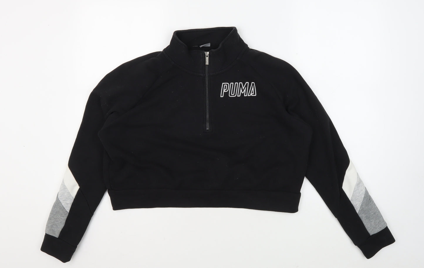 Puma Women's Black XS 1/4 Zip Sweatshirt Pullover