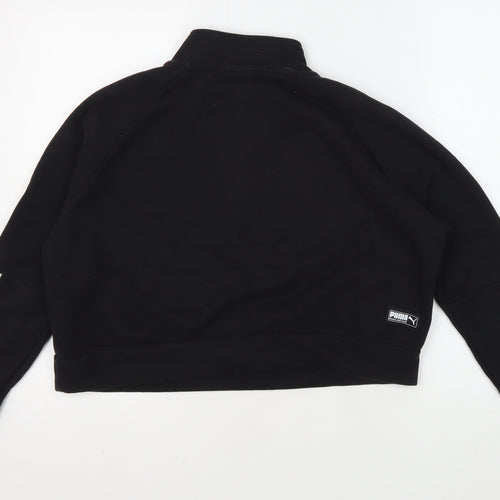 Puma Women's Black XS 1/4 Zip Sweatshirt Pullover