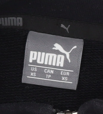 Puma Women's Black XS 1/4 Zip Sweatshirt Pullover