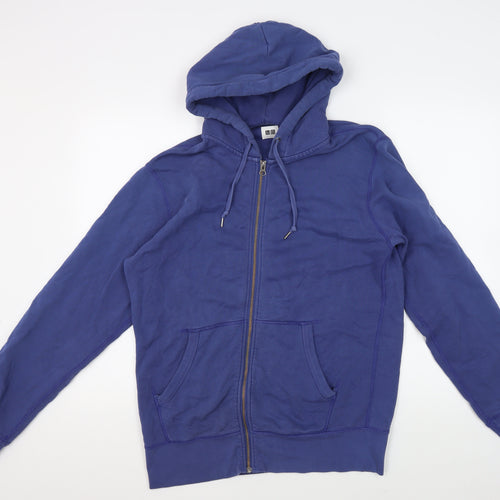 Uniqlo Blue Full Zip Hoodie Unisex M