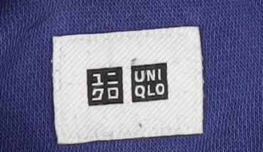 Uniqlo Blue Full Zip Hoodie Unisex M
