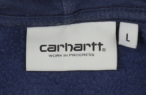 Carhartt Men's Blue Full Zip Hoodie L