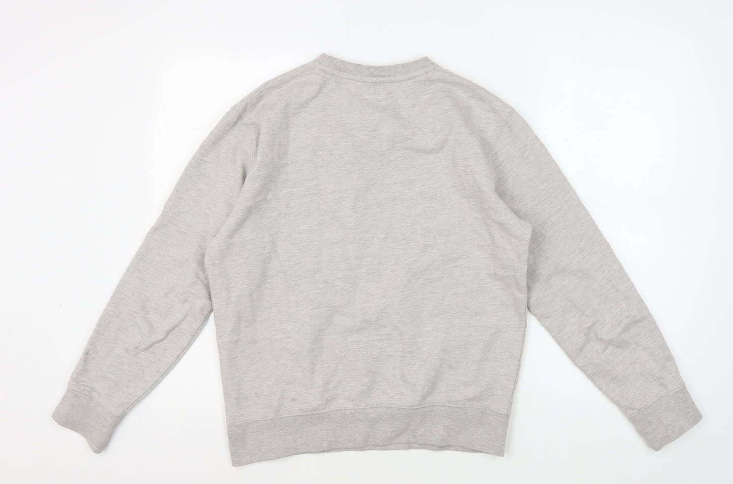 Schott Men's Grey Crew Neck Pullover Sweatshirt Size S