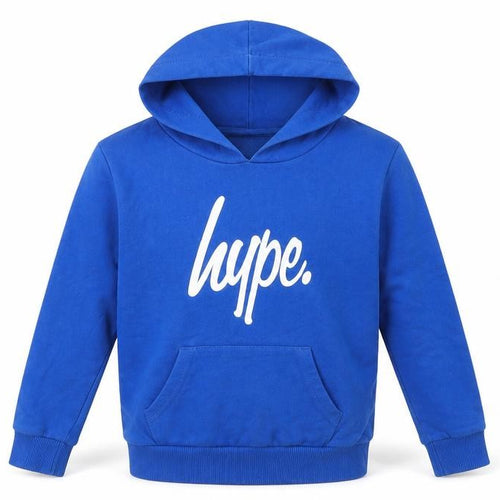 Hype Boys Blue Pullover Hoodie, 9-10 Years, Logo, Casual Wear