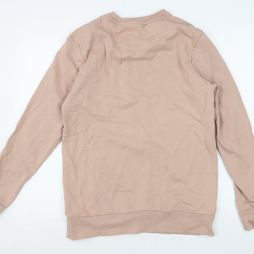Next Beige Men's Sweatshirt, Medium, Graphic College Style