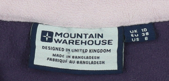 Mountain Warehouse Women's Purple Fleece Pullover, UK 10