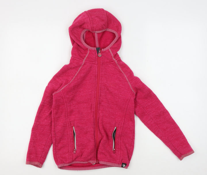 Regatta Girls Pink Hooded Activewear Jacket, Size 7-8 Years