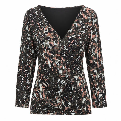 Laura Ashley Women’s Multicoloured Animal Print Wrap Blouse